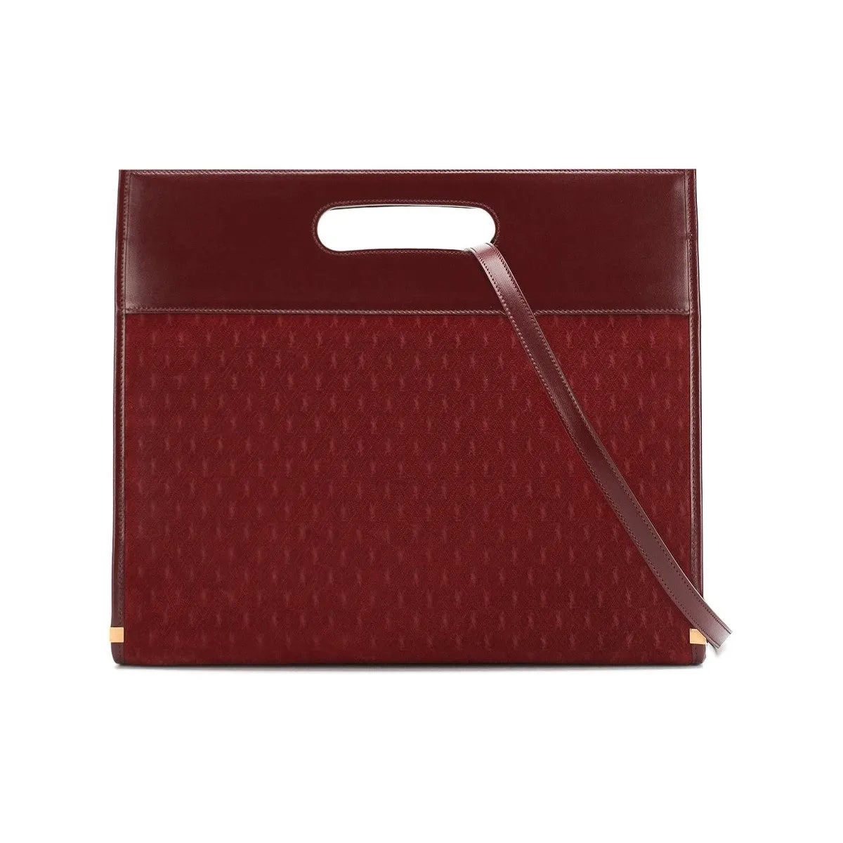 Sac Ysl Saint Laurent Monogram King Palm en daim rouge 579609