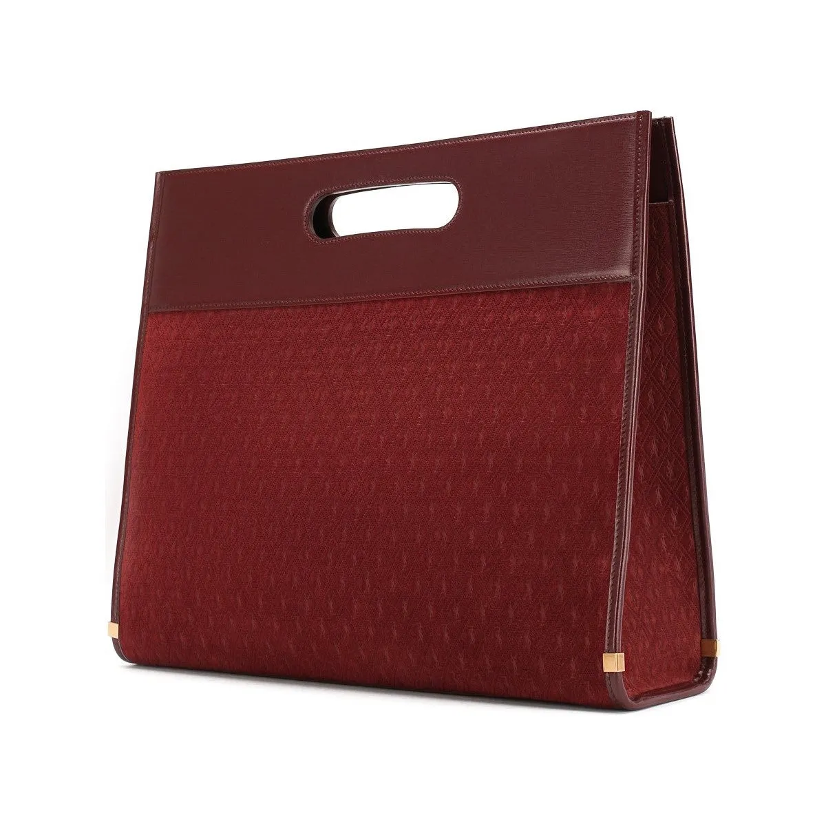 Sac Ysl Saint Laurent Monogram King Palm en daim rouge 579609