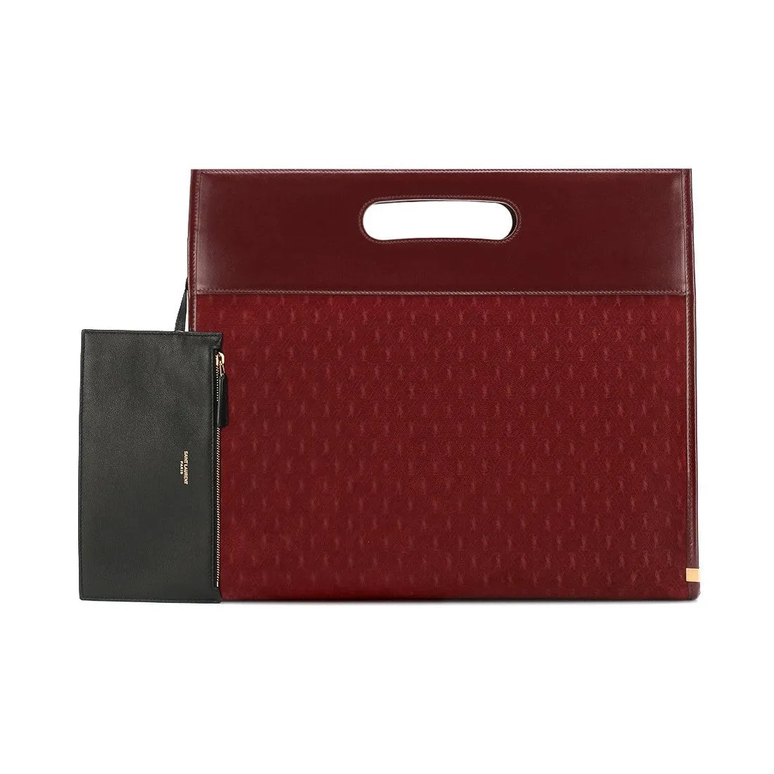 Sac Ysl Saint Laurent Monogram King Palm en daim rouge 579609