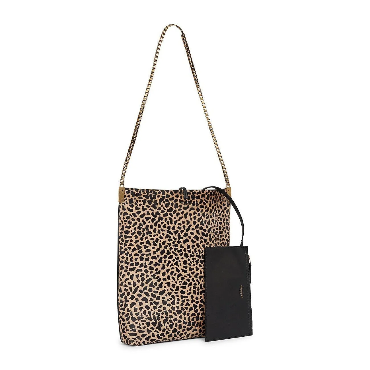 Ysl Sacs Saint Laurent Suzanne en Poil de Poney Imprimé Léopard Petit Sac Hobo 636498