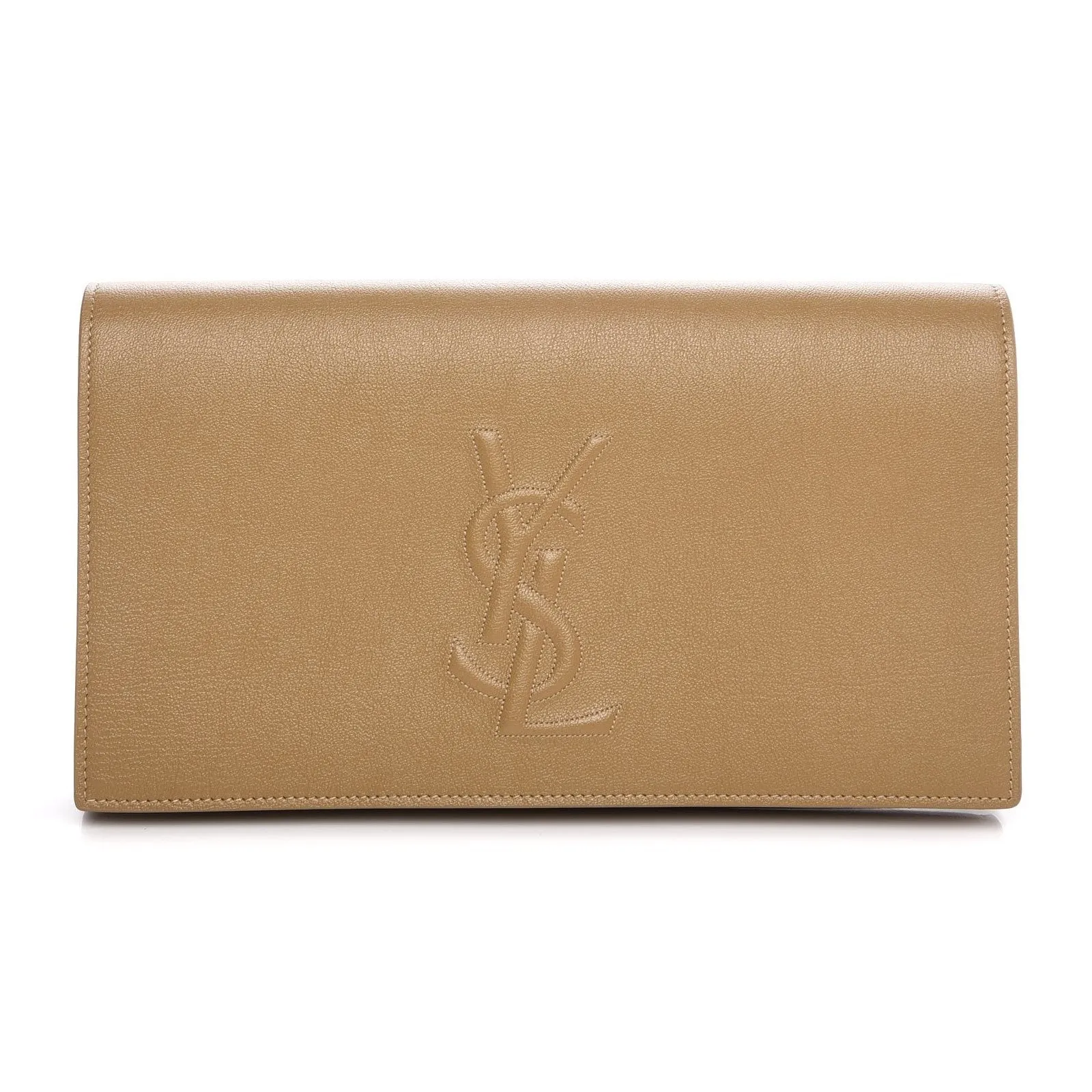 Sacs Ysl Saint Laurent YSL Belle de Jour Grand Pochettes en Cuir Beige 568937
