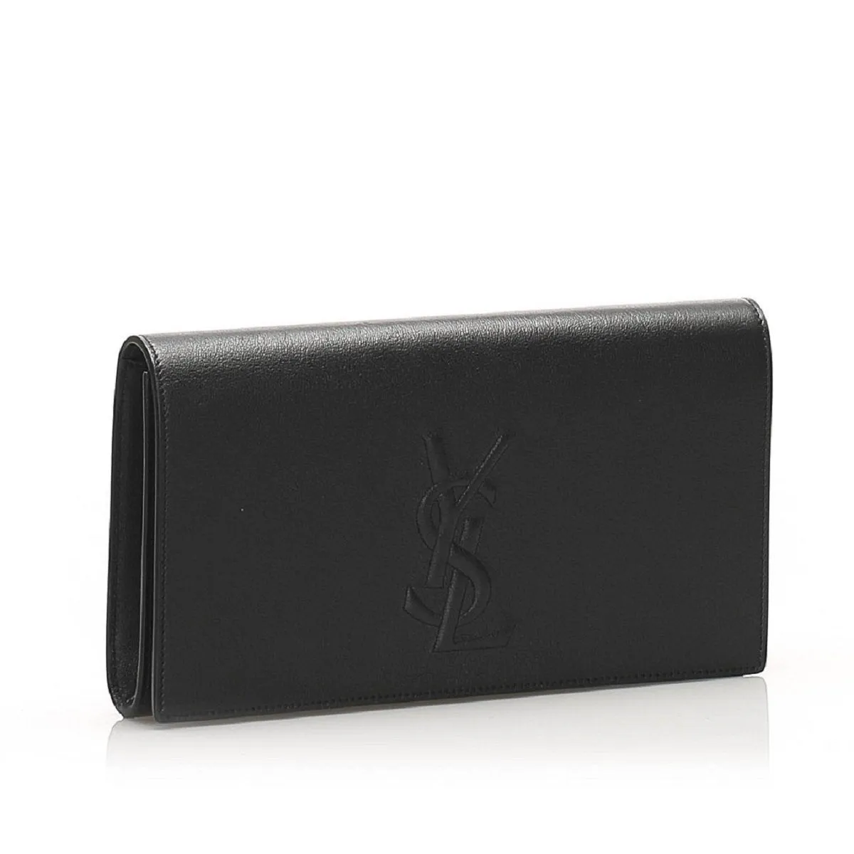 Ysl Sacs Saint Laurent YSL Belle de Jour Cuir Noir Grande Pochette 568937