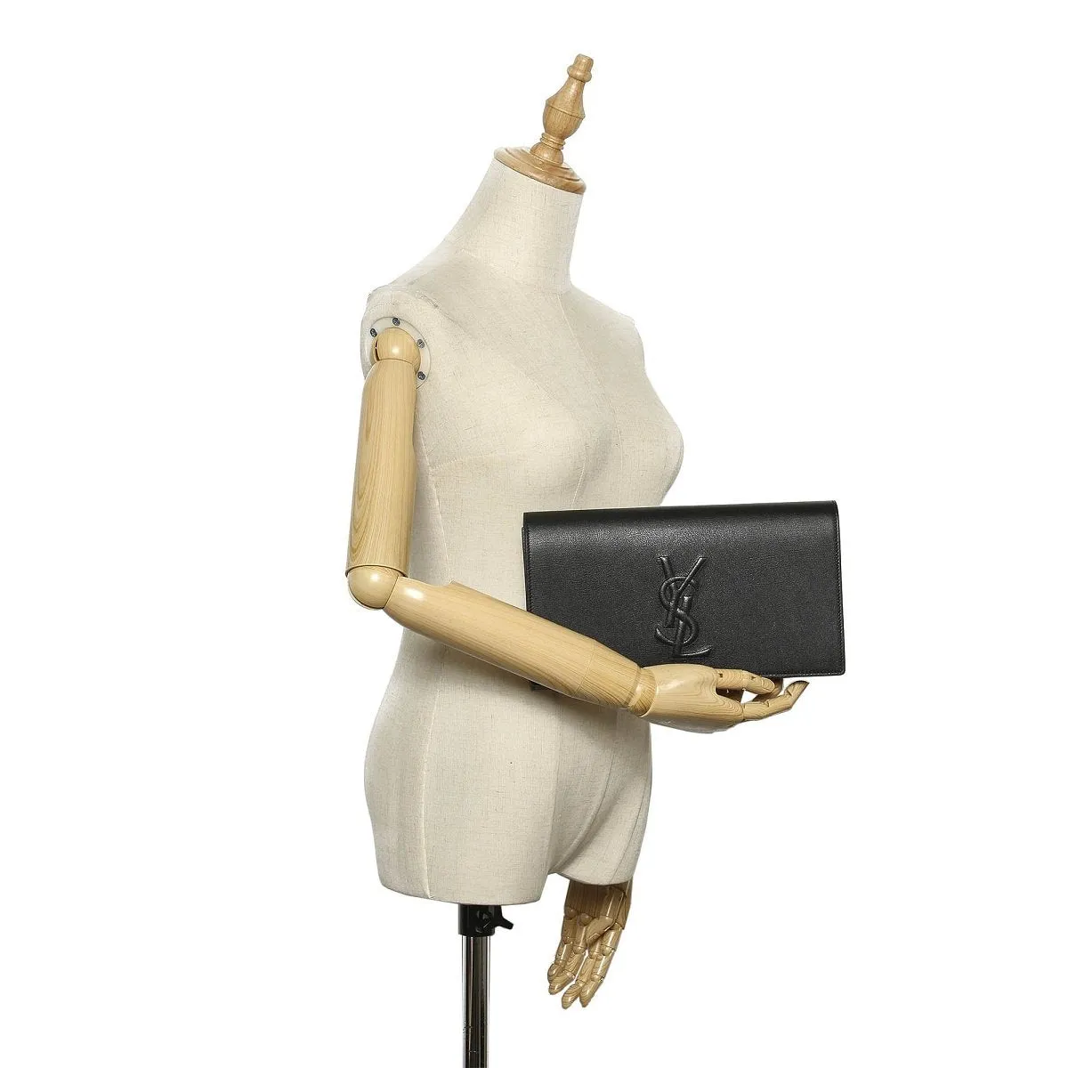 Ysl Sacs Saint Laurent YSL Belle de Jour Cuir Noir Grande Pochette 568937