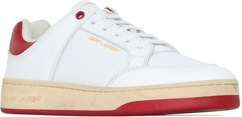 Ysl Bags SNEAKERS SL/61 EN CUIR DE VEAU BLANC