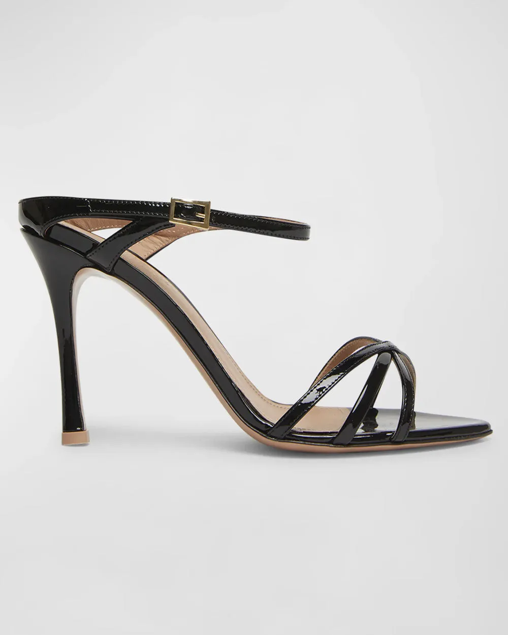 Sandale Yuna Patent Slide en Noir