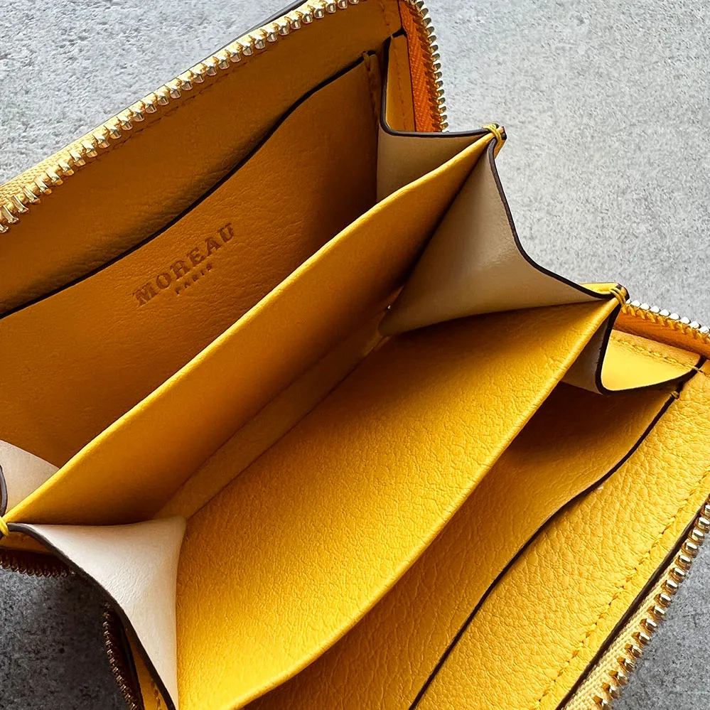 Porte-monnaie Zip Mini, Sacs Moreau Jaune